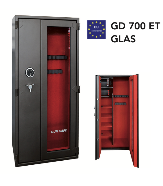 Safe-X GD 700 Glas Våbenskab